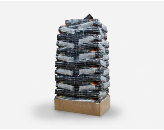 Palet de 75 sacos de briquetas de carbón vegetal de 10 kilos - 750 kilos