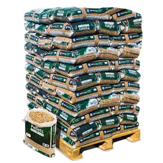 Palé de 77 sacos de pellets GME WOODPELLET Certificado ENplus A1