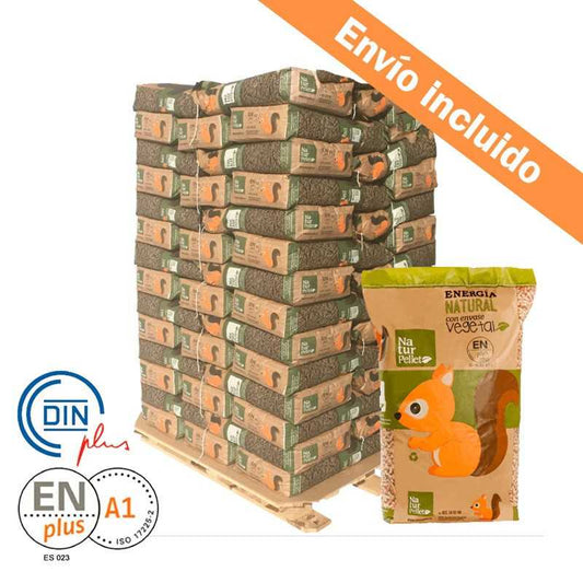 Palet de 70 sacos Naturpellet Certificado ENplus A1