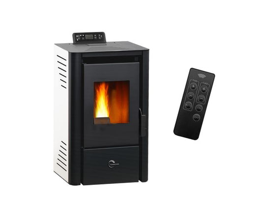 Estufa de pellets de aire anita 9,4 kw sannover blanco