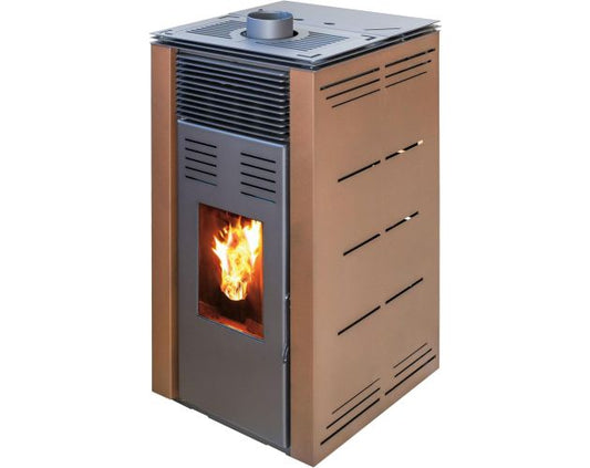 Joima - Estufa de Pellets Natur Style 8 kw. Funciona sin luz. Marrón