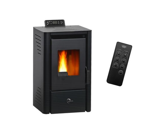 Estufa de pellets de aire anita 9,4 kw sannover negro