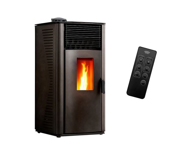Estufa de pellets de aire anita 12 kw sannover negro