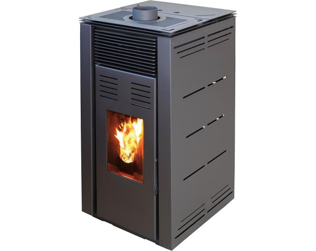 Joima - Estufa de Pellets Natur Style 8 kw. Funciona sin luz. Negro