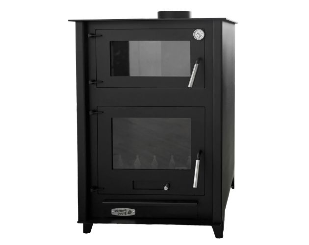 Estufa de leña con horno Etna 13kW Prensa Stove
