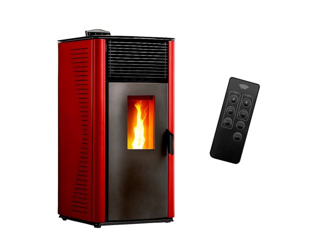Estufa de pellets de aire anita 12 kw sannover burdeos