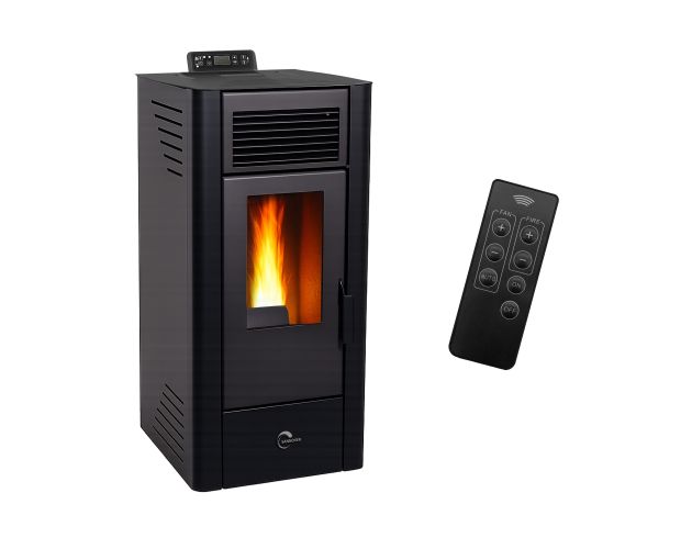 Estufa de pellets anita 11,6 kw negro sannover