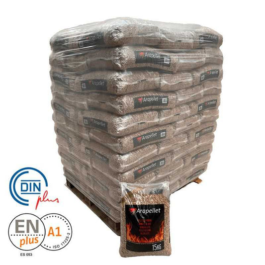 Palé de 77 sacos Arapellet Certificado ENplus A1