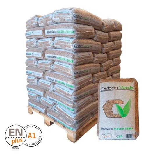 Carbón Verde Pellet – Palé de 88 sacos Certificado ENplus A1