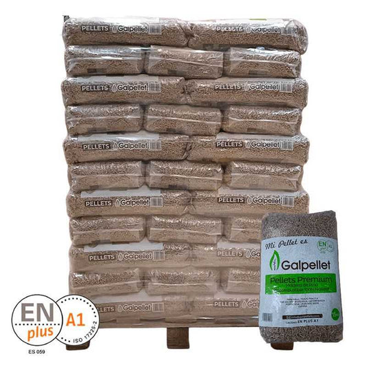 Palet de 77 sacos Galpellet Certificado ENplus A1