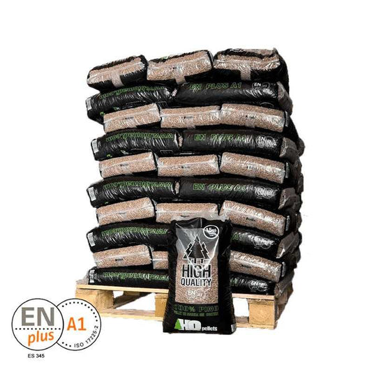 Palé de 70 sacos de pellet HQ Pellet Certificado ENplus A1