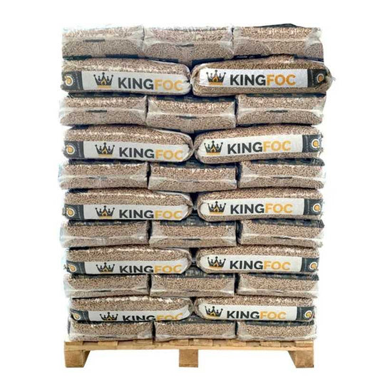 Palé de 77 sacos de pellet de 15 kg KINGFOC